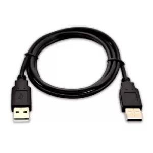 Image of V7 Black USB Cable USB 2.0 A Male to USB 2.0 A Male 1m 3.3ft