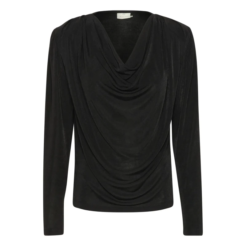 Image of Kaffe Womens jersey blouse KAFFE Gina Noir Female XS