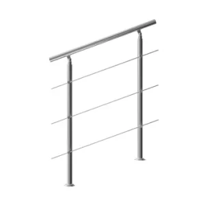 Image of Banister Stainless Steel 3.3ft 3 Crosspieces