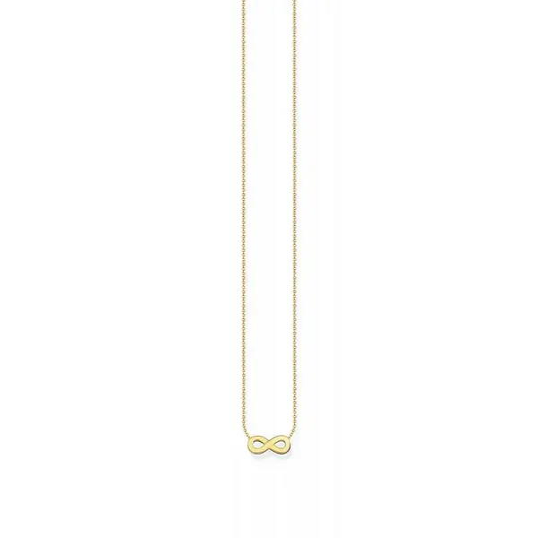 Image of Thomas Sabo Sterling Silver Basics Gold Gold Plated Necklace KE2221-41