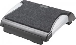 Image of Qconnect Footrest With Carpet Blk/silv