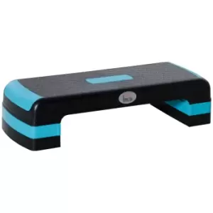 Image of Homcom Aerobic Step Three-level Adjustable Exercise Stepper For Home Office Blue