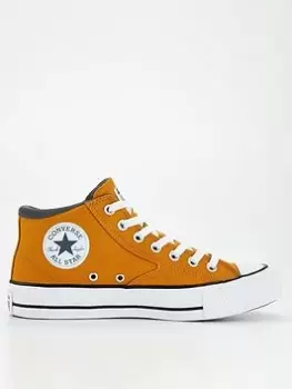 Image of Converse Chuck Taylor All Star Malden Street Summer Tone Canvas Mid Tops - Orange/White, Orange/White, Size 7, Men