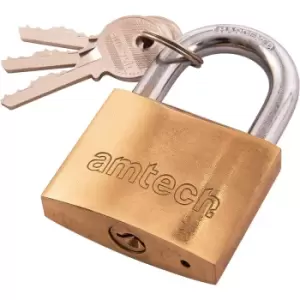 Image of Amtech T1300C 50Mm Brass Padlock