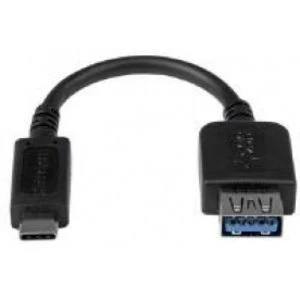 Image of StarTech 6" USB 3.1 Gen 1 5 Gbps USB C To USB A Adapter