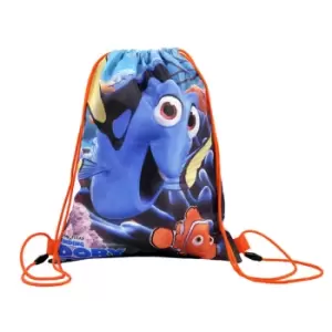 Image of Finding Dory Childrens/Kids Official Drawstring Gym Bag (One Size) (Blue/Orange)