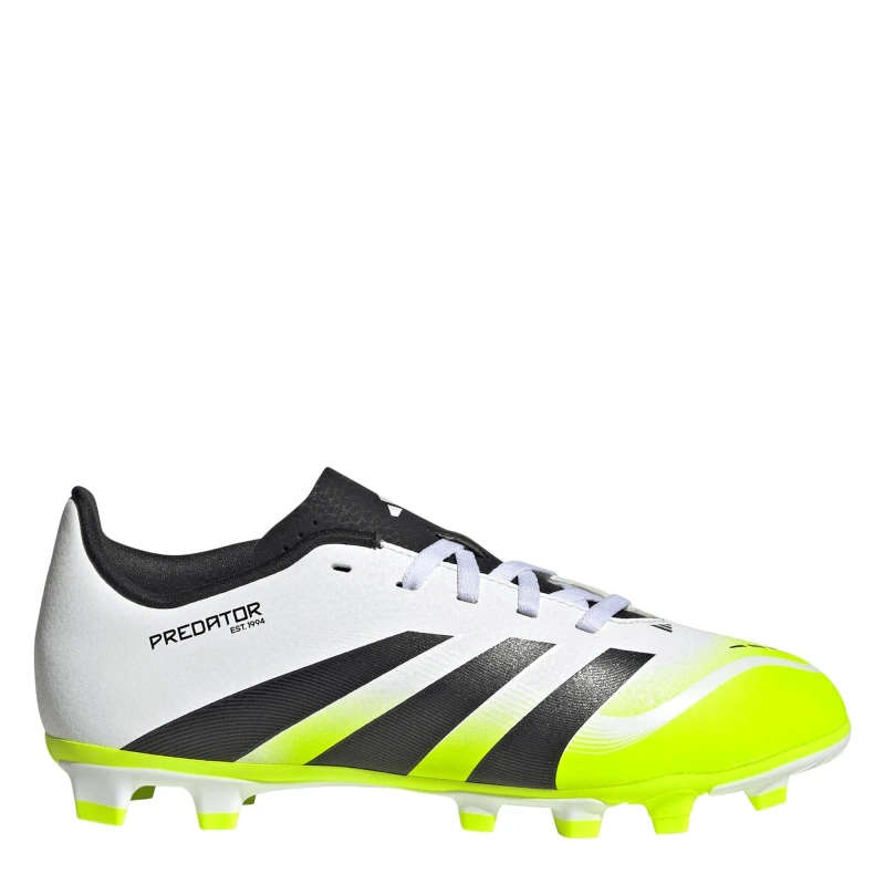 Image of adidas Predator Club Childrens Firm Ground Football Boots White/Blk/Lemon male 1 (33)