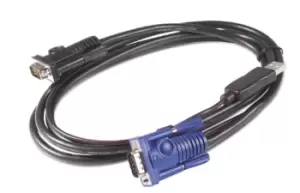 Image of KVM USB Cable - 25ft (7.6 m) - 7.6 m - Black - KVM - USB