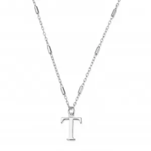 Image of Iconic Initial T Silver Necklace SNCC4040T
