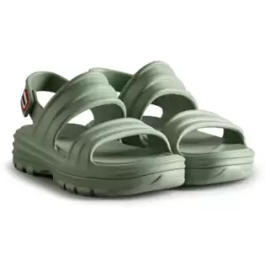 Image of Hunter Womens Bloom Algae Foam Sandals Sweet Gale Green 4
