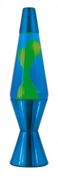 Image of Lava Lite Metallic Lava Lamp Yellow Blue