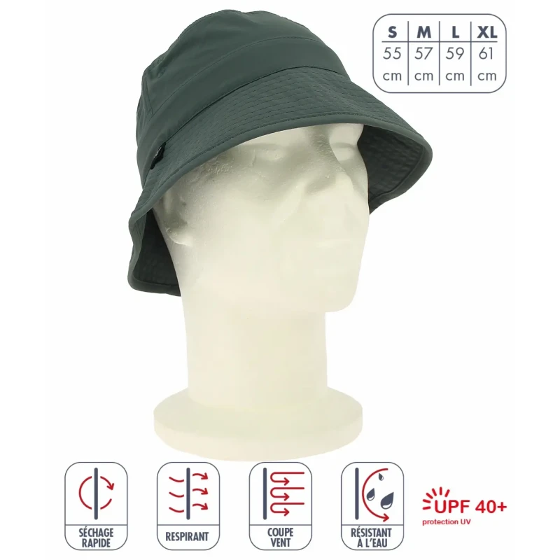 Image of Bob anti-uv Elementerre Eagle Gris Unisex S (55 cm)