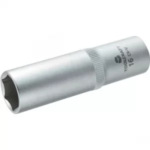 Image of Toolcraft 1/2" Drive Long Reach Socket 16mm