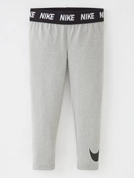 Image of Nike Younger Girl Sport Essent Printed Legging - Grey, Size 3-4 Years, Women