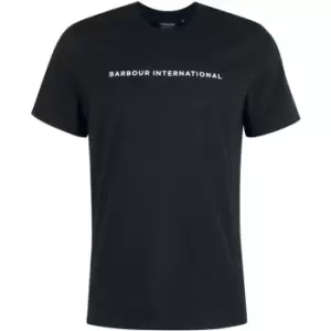 Image of Barbour International Motored T-Shirt - Black