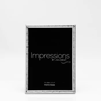 Image of 5" x 7" - Silver Plated Twist Photo Frame