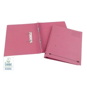 Image of Elba Foolscap Spring Transfer File 285gsm 35mm Pink Pack of 25