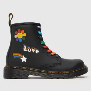 Image of Dr Martens Black 1460 For Pride Patches Junior Boots