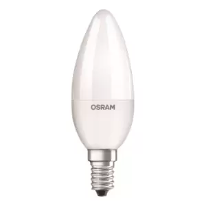 Image of Osram 5.7W Parathom Frosted LED Candle Bulb E14/SES Dimmable Very Warm White - (462533-594265)