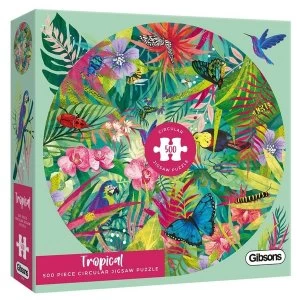 Image of Tropical White Logo Collection Jigsaw Puzzle - 500 Pieces