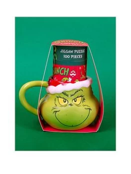 Image of The Grinch Shaped Mug & Puzzle Set, One Colour, Women