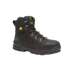 Image of Caterpillar Mens Accomplice Grain Leather Safety Boots (9 UK) (Black)