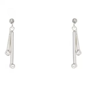 Image of Ladies Karen Millen Stainless Steel TINY DOT EARRINGS