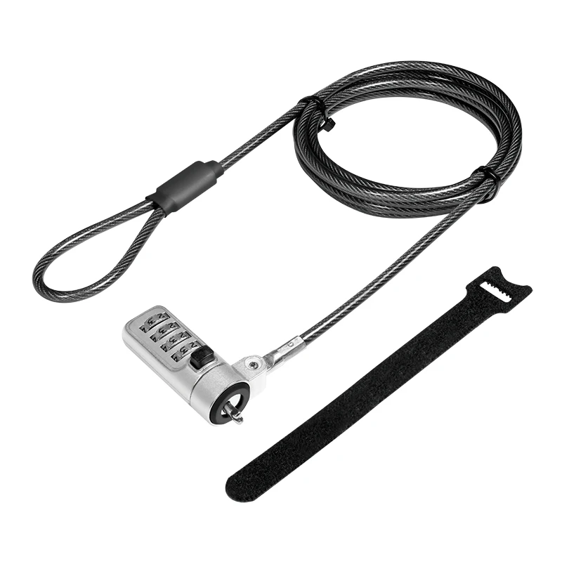 Image of LogiLink NBS010 cable lock Black. Silver