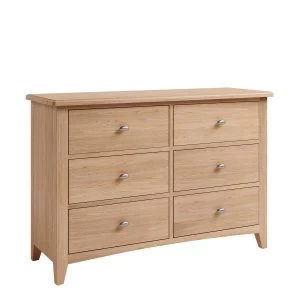Image of Golston Light Oak 6 Drawer Chest Of Drawers