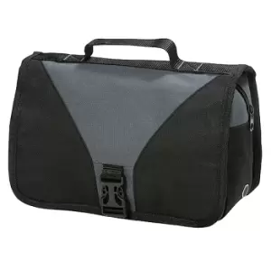 Image of Shugon Bristol Folding Travel Toiletry Bag - 4 Litres (One Size) (Dark Grey/Black)