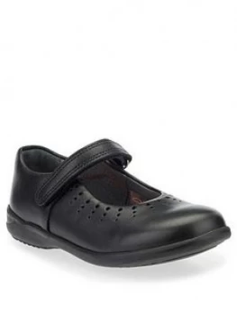 Image of Start-rite Mary Jane School Shoes - Black Leather, Size 3 Older