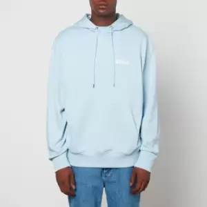 Image of BOSS Sullivan Logo-Print Cotton-Jersey Hoodie - S