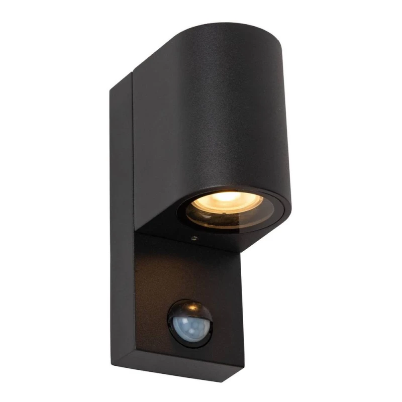 Image of Netlighting Lucide ZARO IR Wall spotlight Outdoor 1xGU10 IP65 Black Unisex