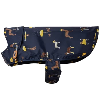 Image of Joules Navy Water Resistant Dog Coat Medium