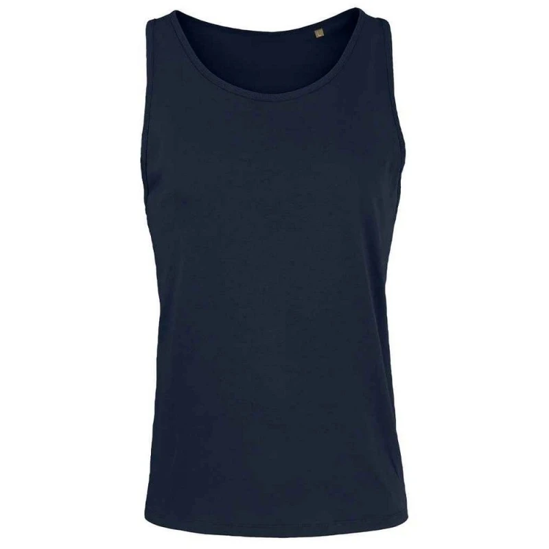 Image of SOL'S Mens Crusader Cotton Tank Top in Navy Size: XS Navy Male XS