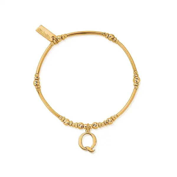 Image of ChloBo Gold Iconic Initial Bracelet - Letter Q