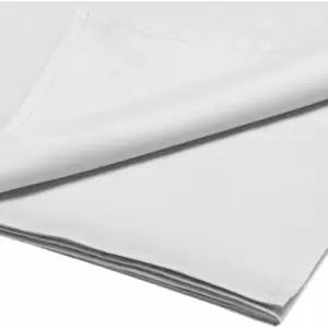 Image of Bianca Luxury 100% Cotton Sateen 800 Thread Count Flat Sheet, Silver, Super King