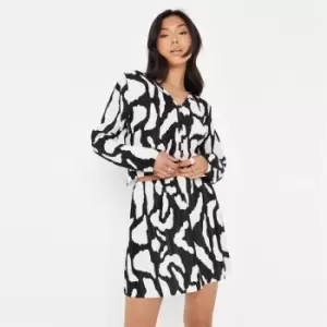 Image of Missguided Cropped Button Cardi Mono - Multi