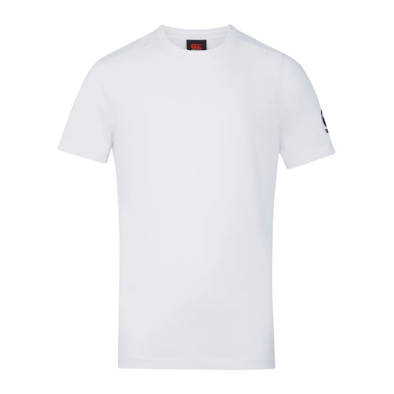 Image of Canterbury Club Plain T-Shirt in White Size: 4 Years White Unisex 4 Years