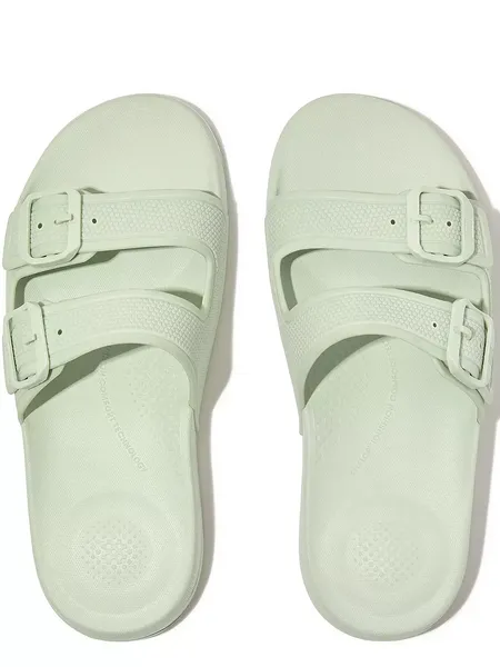 Image of Fitflop Womens iQUSHION Adjustable Buckle Sliders UK Size 4 (EU 37) Sagebrush FIT044-SAGE-4