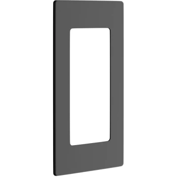 Image of Proofvision Black Metal Face Plate for PV11 In-Wall Twin Electric Toothbrush Charger and PV12 Shaver Combo - PV11-B-FR - Black