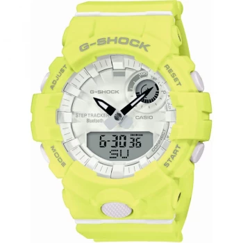 Image of Casio White And Yellow 'G-Shock' Radio Controlled Watch - GMA-B800-9AER