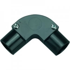 Image of Wickes Trunking Inspection Elbow - Black 20mm