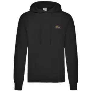 Image of Fruit of the Loom Mens Vintage Logo Hoodie (S) (Black)