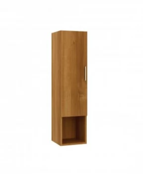 Image of Wickes Talana Walnut Tall Wall- Hung Unit with Three Quarter Door - 300mm