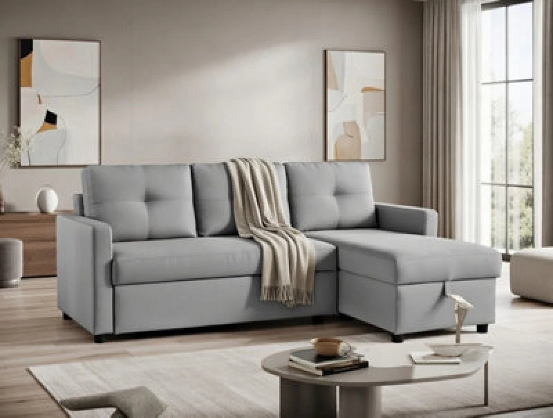 Image of DS Living The Savona 3 Seater Storage Sofa in Silver Silver Unisex
