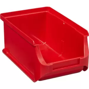 Image of Open fronted storage bin, LxWxH 160 x 100 x 75 mm, pack of 24, red