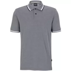 Image of Boss Parlay Pique Polo Shirt - Blue