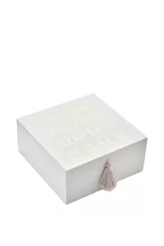 Image of Wooden Keepsake Box "Moon & Back"