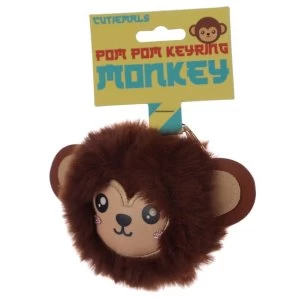 Image of Cutiemals Monkey Pom Pom Keyring
